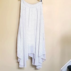 FREE PEOPLE sz L polka dot MAXI SKIRT